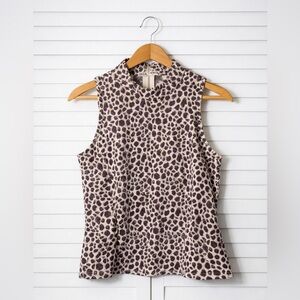 Akemi+Kin Leopard Print Sleeveless Top. Anthropology. Small. Excellent Cond.